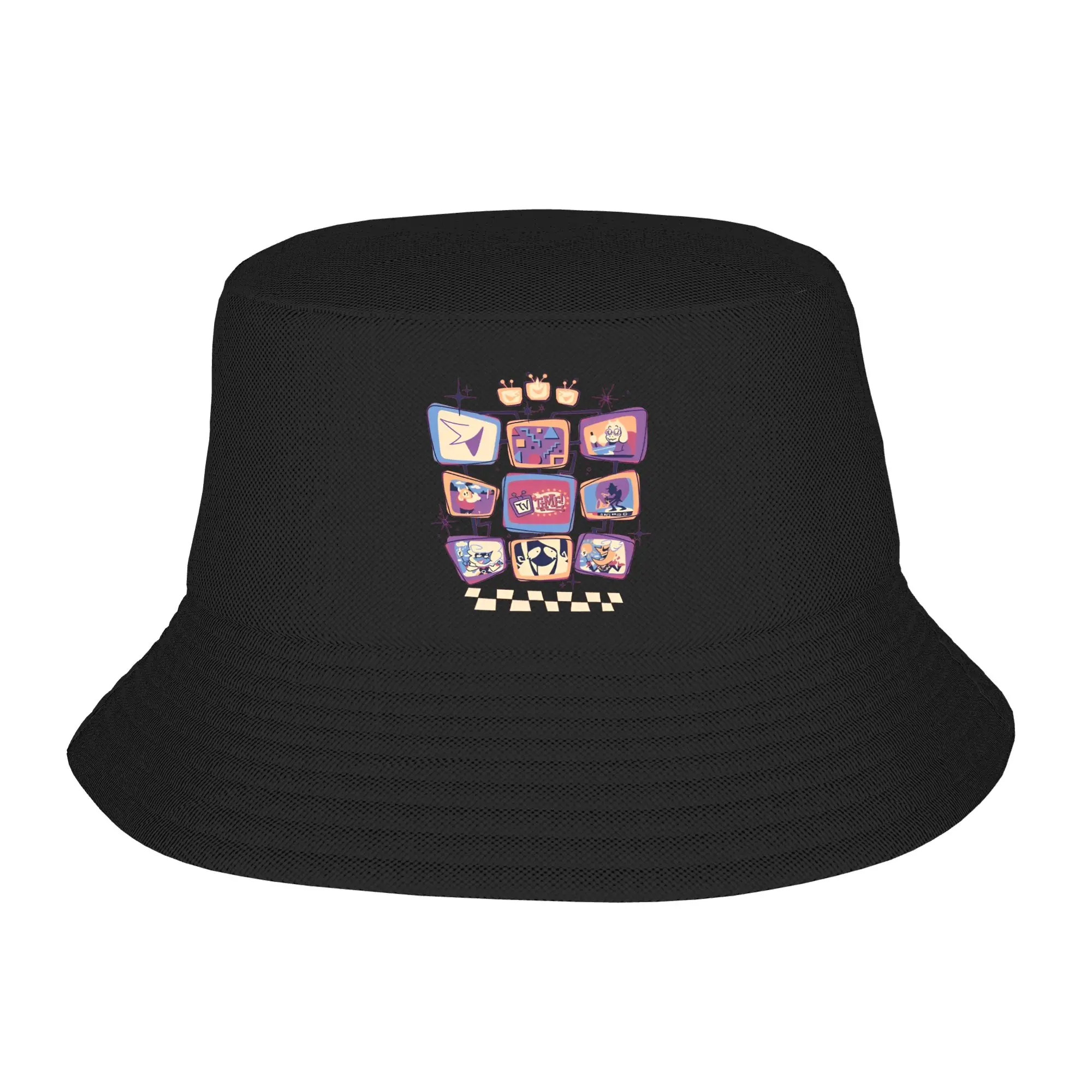It's TV Time! Bucket Hats Hot Summer Headwear Stuff Tenna Deltarune Fisherman Hat for Girl Bob Hat Lightweight