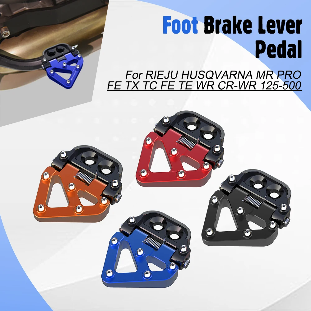 

Motorcycle Folding Rear Brake Pedal Step Tip Plate For RIEJU HUSQVARNA MR PRO FE TX TC FE TE WR CR-WR 125 250 300 350 450 500