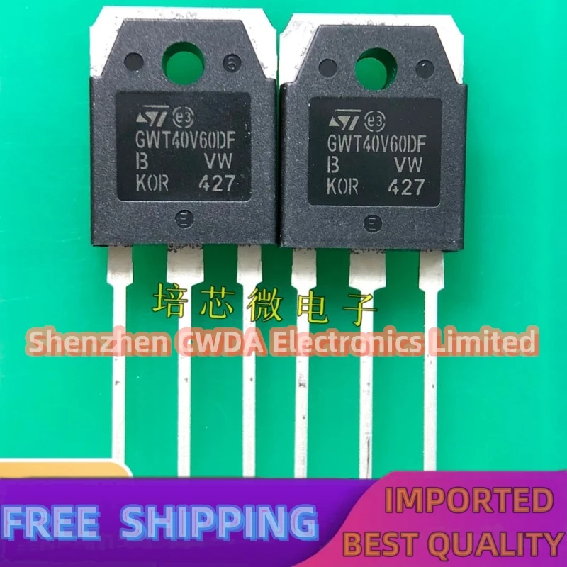 10PCS-20PCS  GWT40V60DF  IGBT 40A 600V TO-3P  In Stock Can Be Purchased 