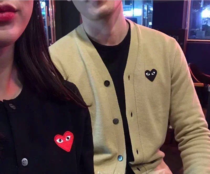 2024 Autumn - Winter New! Couple\'s Heart Sweater. Wool Coat. Celebrity - Inspired. Unisex Kawakubo Knitted Cardigan.