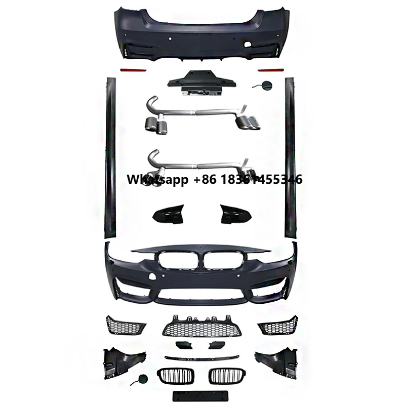 

For 3 SERIES F30 2012-2018 to M3 Style with Front Rear Bumpers Body Kit Conversions