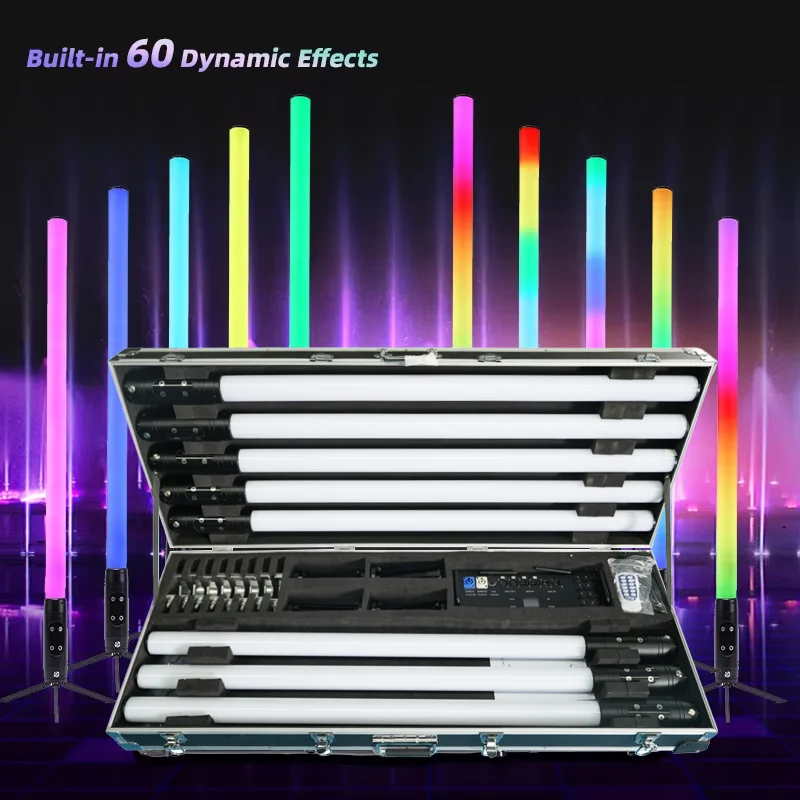 

IP65 Waterproof 360 Pixel LED Tubes Battery Light Wireless DMX Wifi Control Stick Club Stage Light for DJ Party KTV Theme Park