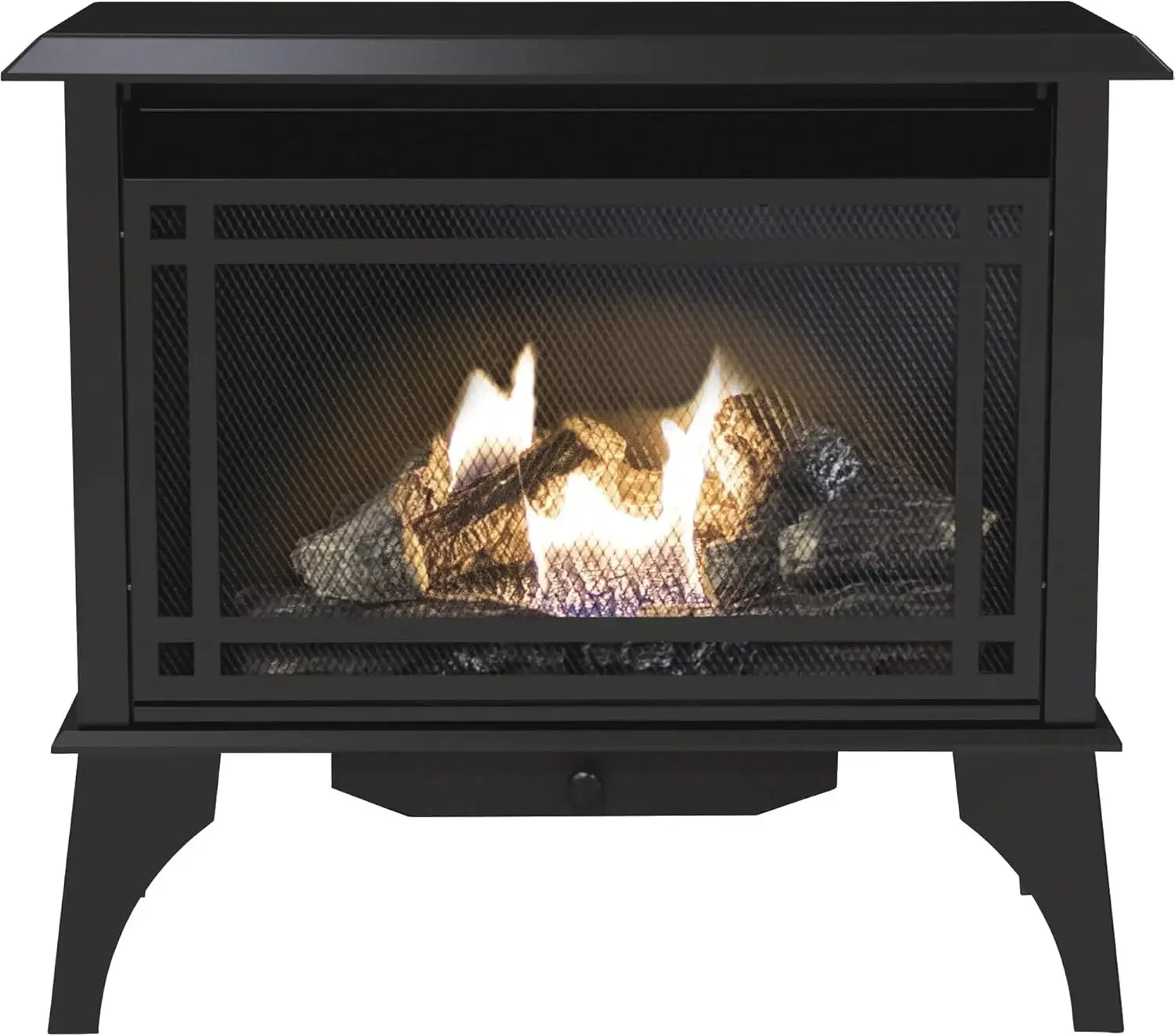 30,000 BTU 32" Intermediate Gas vent free stove, Black, fireplace , fireplace heater