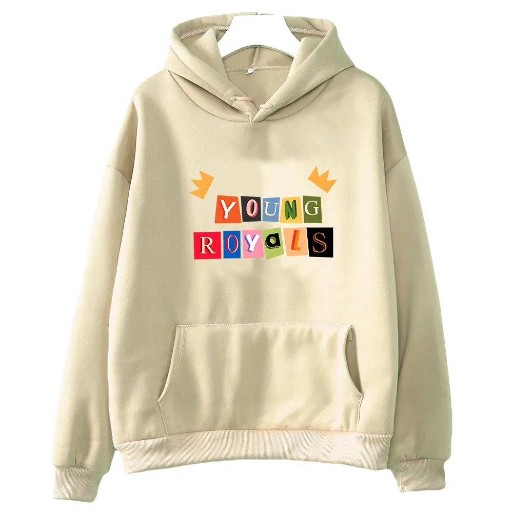 Young Royals Print Hoodies Fashion Y2k Clothes Women/men Autumn Fleece Sweatshirt Soft Comfortable Pullovers Loose Warm Hoody