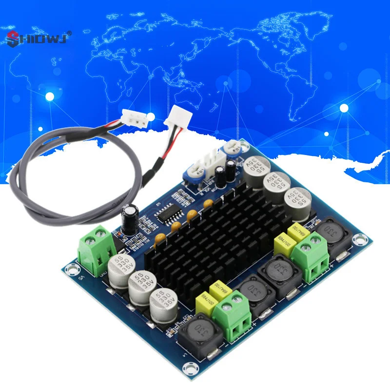 Original Chip TPA3116 D2 XH-M543 12V 24V 120W*2 Dual Channel Digital Power Audio Amplifier Board 120W X2 TPA3116D2