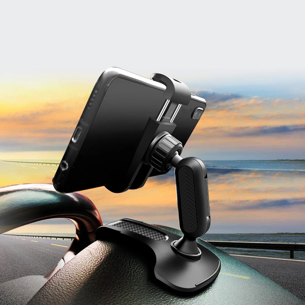 

1Pc Universal Black Car Truck Mount Phone Holder Stand Dashboard/Windshield Rearview Mirror Bracket Car Interior Accessories