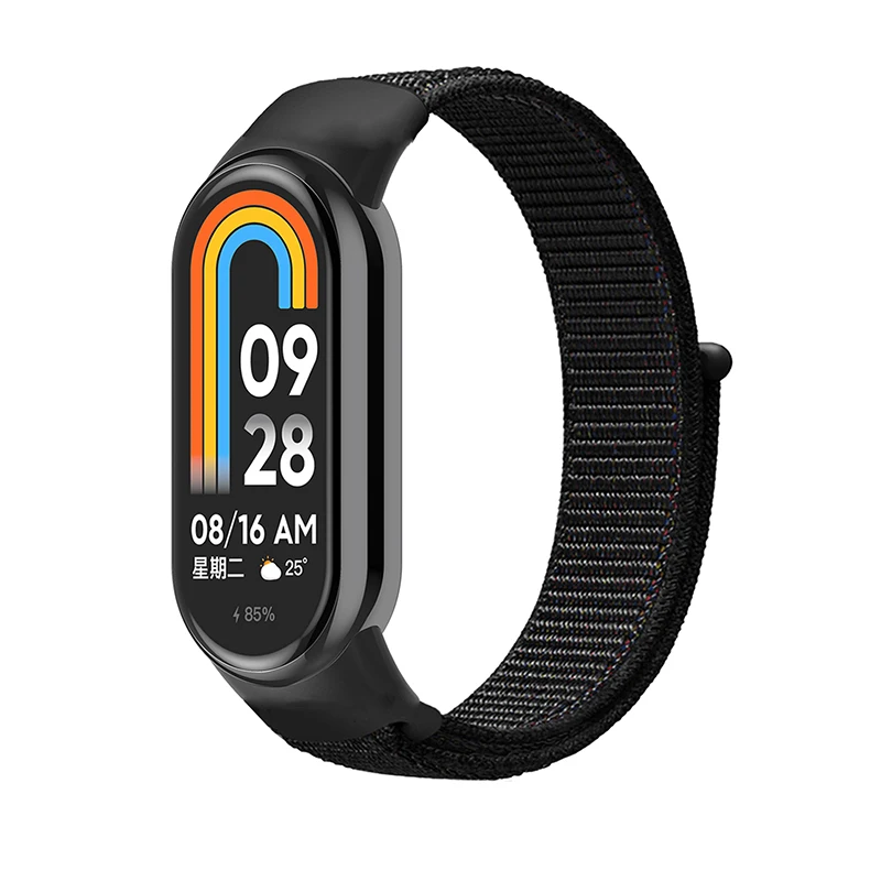Nylon Loop Strap Voor Xiaomi Mi Band 10 9 8 NFC SmartWatch Polsband Correa Vervanging Sport Pulsera voor Miband 8 9 10 Armband