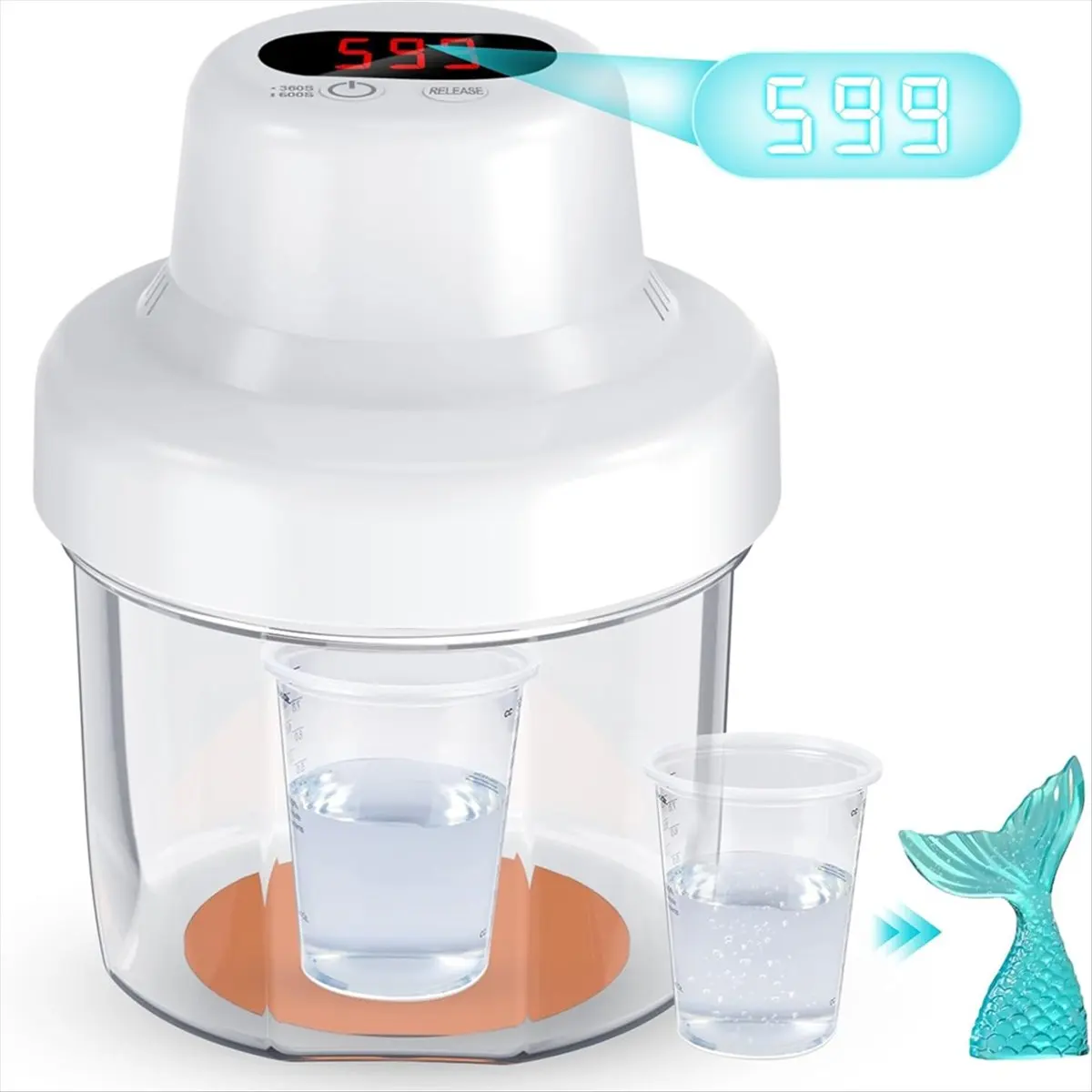 A75K Resin Bubble Remover,Remove 99% of the Air Bubble Within 6-10 Mins,98kPa Vacuum Degassing Chamber,for Epoxy EU Plug