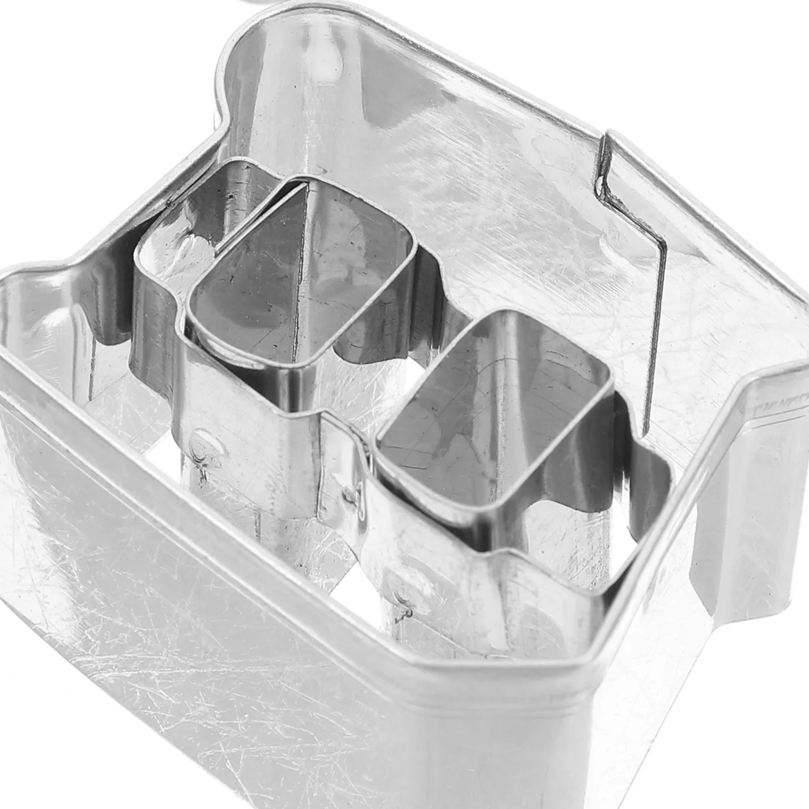 4Pcs Stainless Steel Chinese Word Cookie Cutters Shape Biscuit Molds for DIY Baking Fondant Craft Kitchen Tool