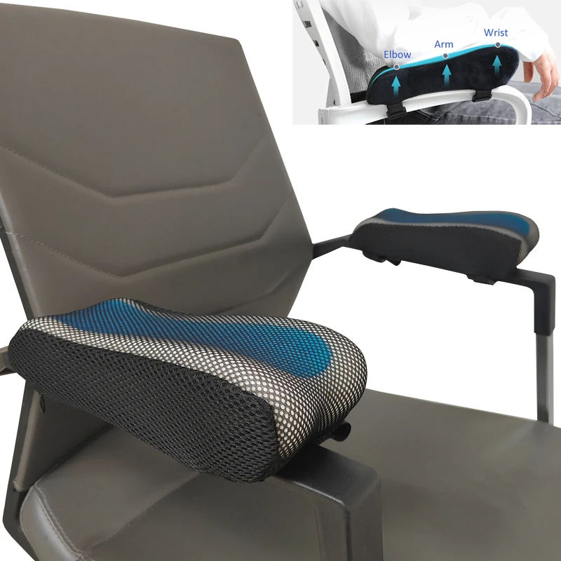 

Office Chair Armrest Pad,Elbow Pillow Comfortable Support,Memory Foam Inner Core Arm Rest Cushion for Home E-sports Game Chairs