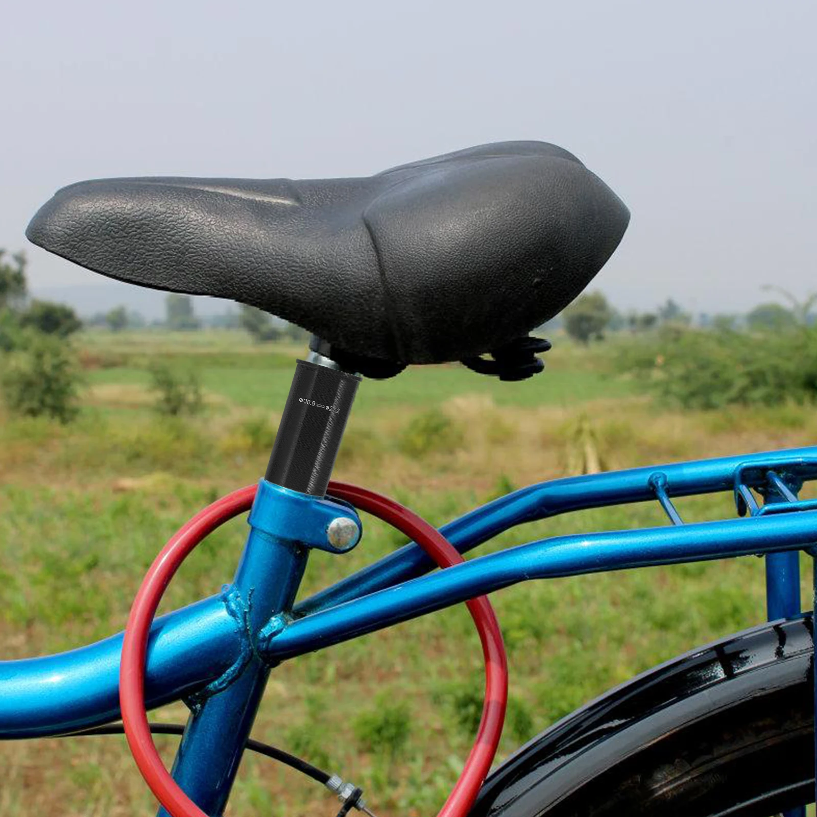 

Aluminum Seat Tube Diameter Sleeve Bike Post Clamps Rope Buckle Bikes Conversion Shims Mountain