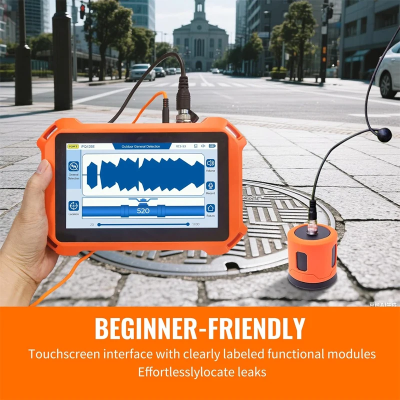 

Новый детектор утечек воды в подземных трубах PQ-128B, глубина обнаружения до 3 м, перезаряжаемый, с ЖК-дисплеем, высокоточный локатор утечек воды