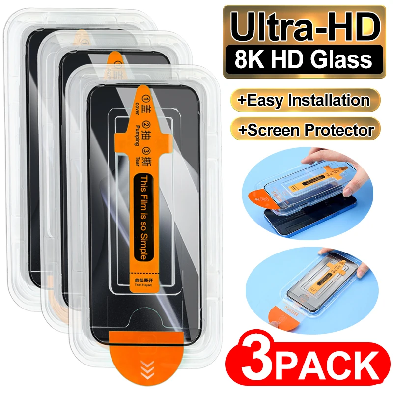 Закаленное стекло для Xiaomi Mi 15t 15Tpro HD Защитная пленка для экрана с автоматической установкой стеклянной пленкой для Mi 15T Pro Пылезащитная коробка