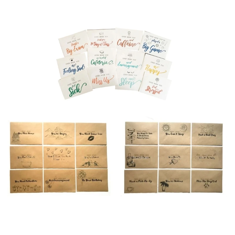 Collection Open When Envelopes Romantic Long Distance Relationship Gift Letters drop ship