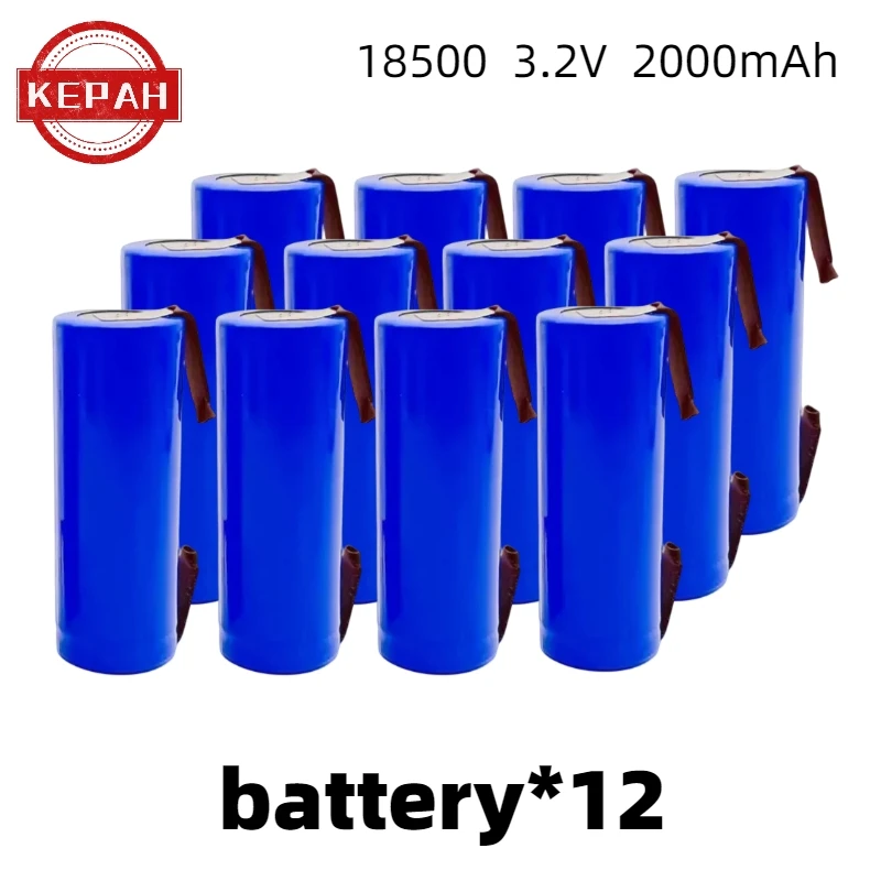 18500 welding battery with high capacity and power suitable for 3.2V 3.7V rechargeable batteries, suitable for shavers etc