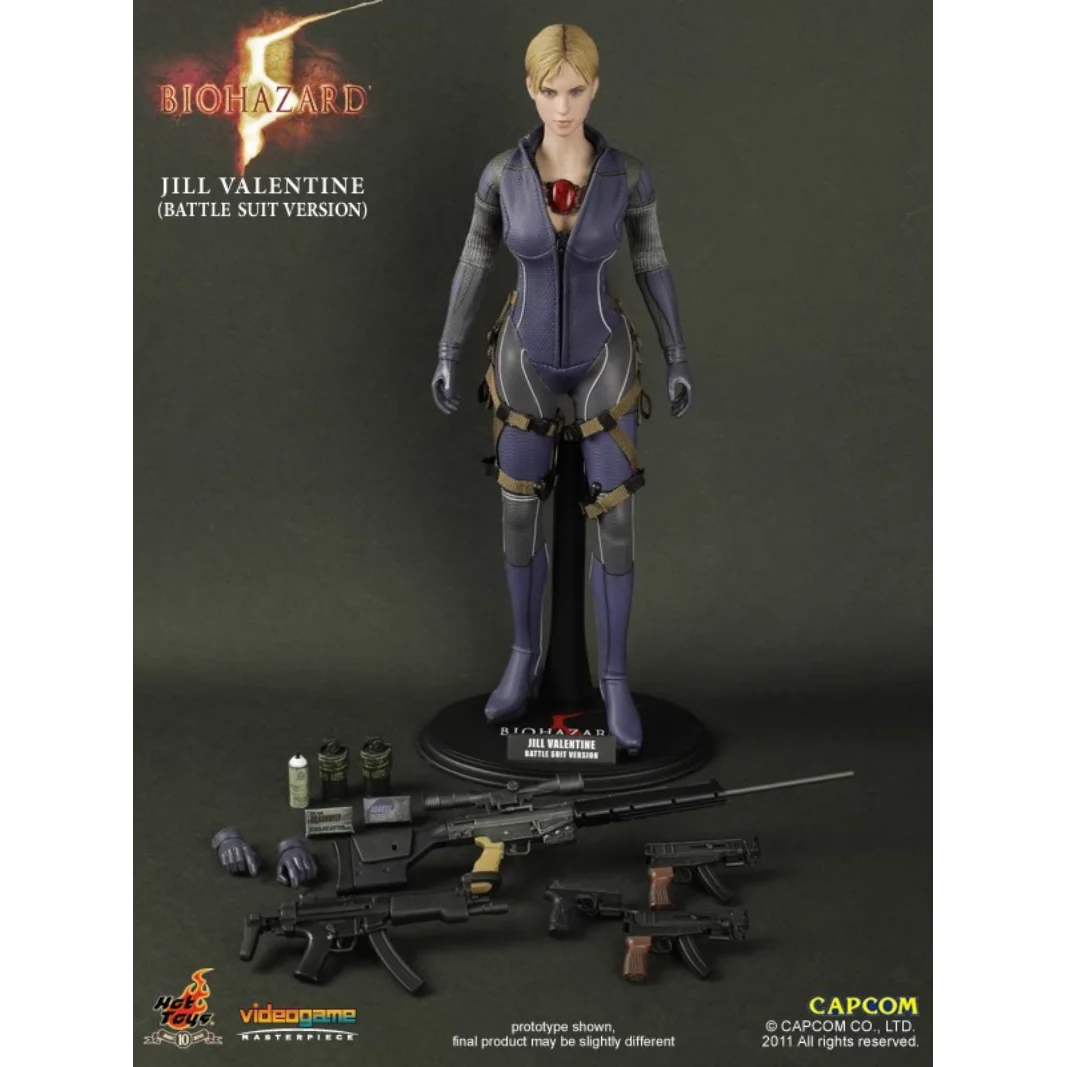 In Stock Original HOTTOYS HT VGM13 1/6 Biohazard 5 Resident Evil 5 Jill Game Character Model Movable Doll Art Collection