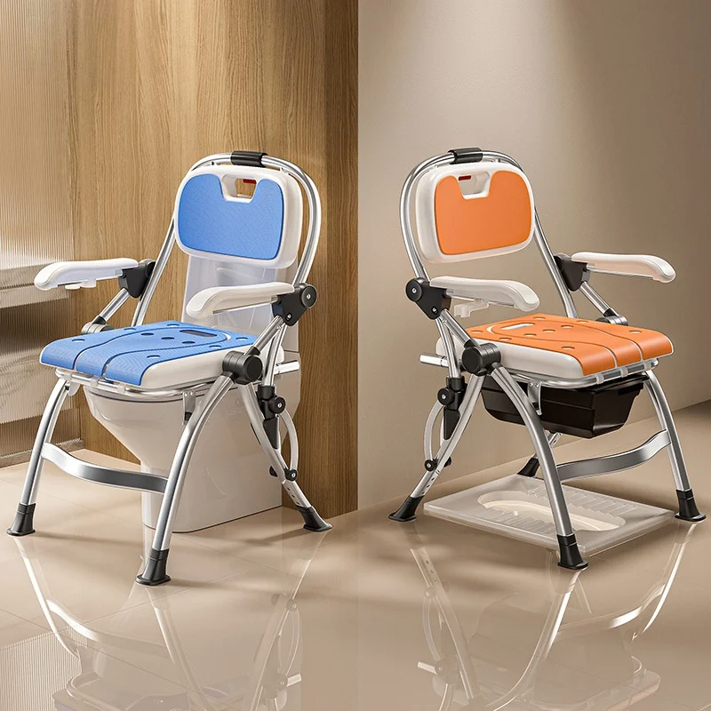 

Прочное складное сиденье-стул из алюминиевого сплава для туалета, портативное, для пожилых и людей с ограниченными возможностями, с электроприводом, легкое, грузоподъемность 150 кг