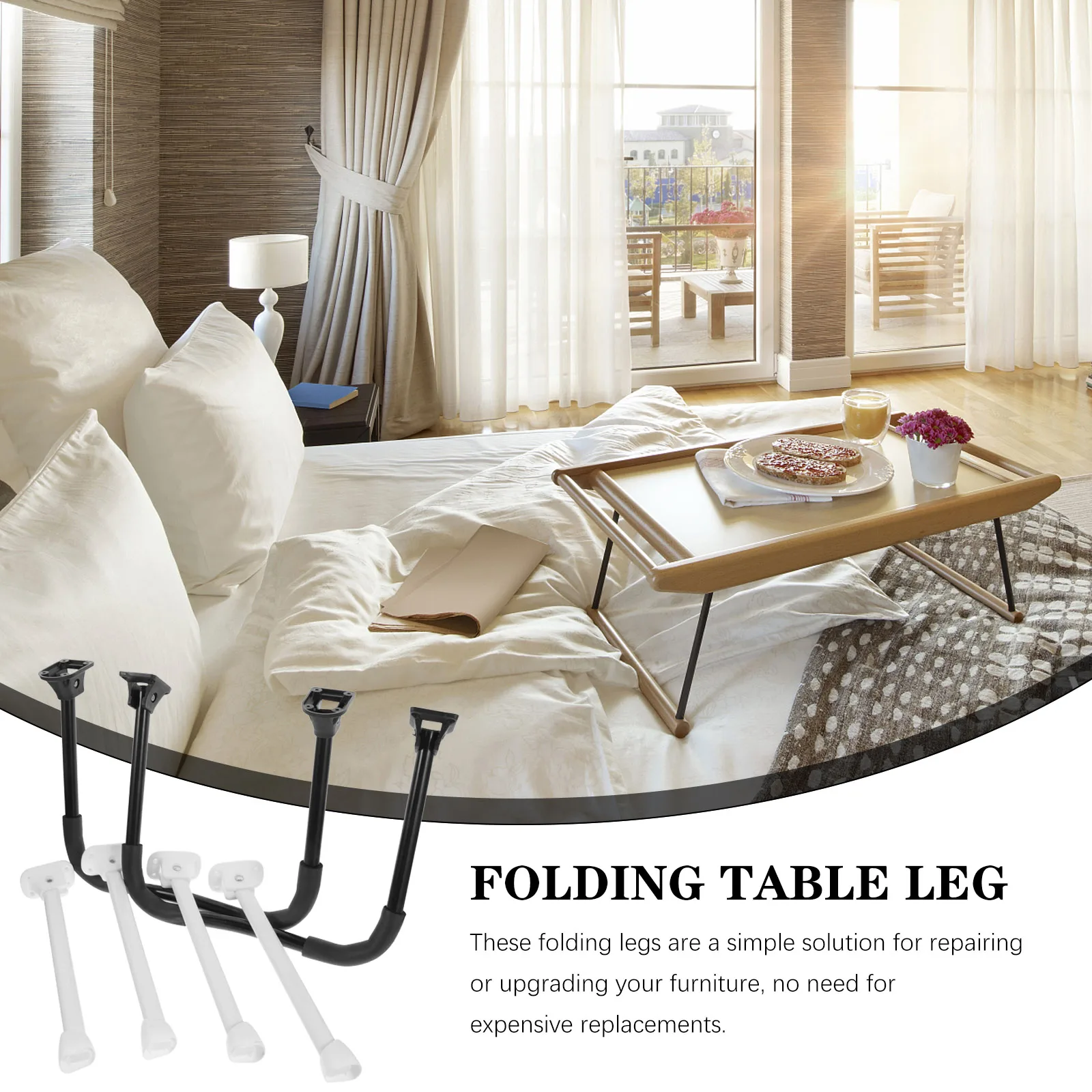 

Folding Table Frame Small Legs Diy Side Foldable for Furniture Shaped Wooden Collapsible