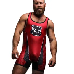 Hot Sale Mens Wrestling Singlets Poshmark One-Piece Powerlifting Sleeveless Gym Sport Fitness Clothing Boxing Tight Singlet Suit