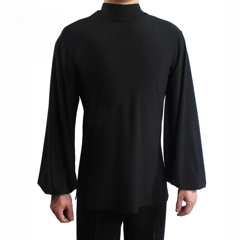 

Loose Latin Dance Tops Men Ballroom Dance Clothes Rumba Cha Cha Dance Practice Tops Male Latin Competition Clothing Adult Shirt