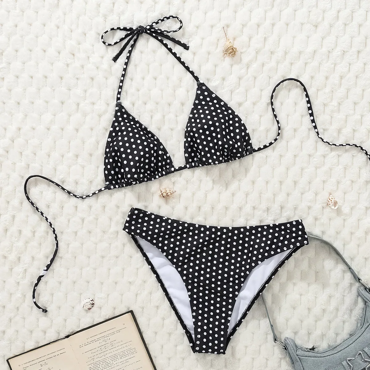 

Fashion Swimsuit Set Sexy Strap Bikini Hawaii Holiday Leopard Pattern Split Swimsuit 2025 New M