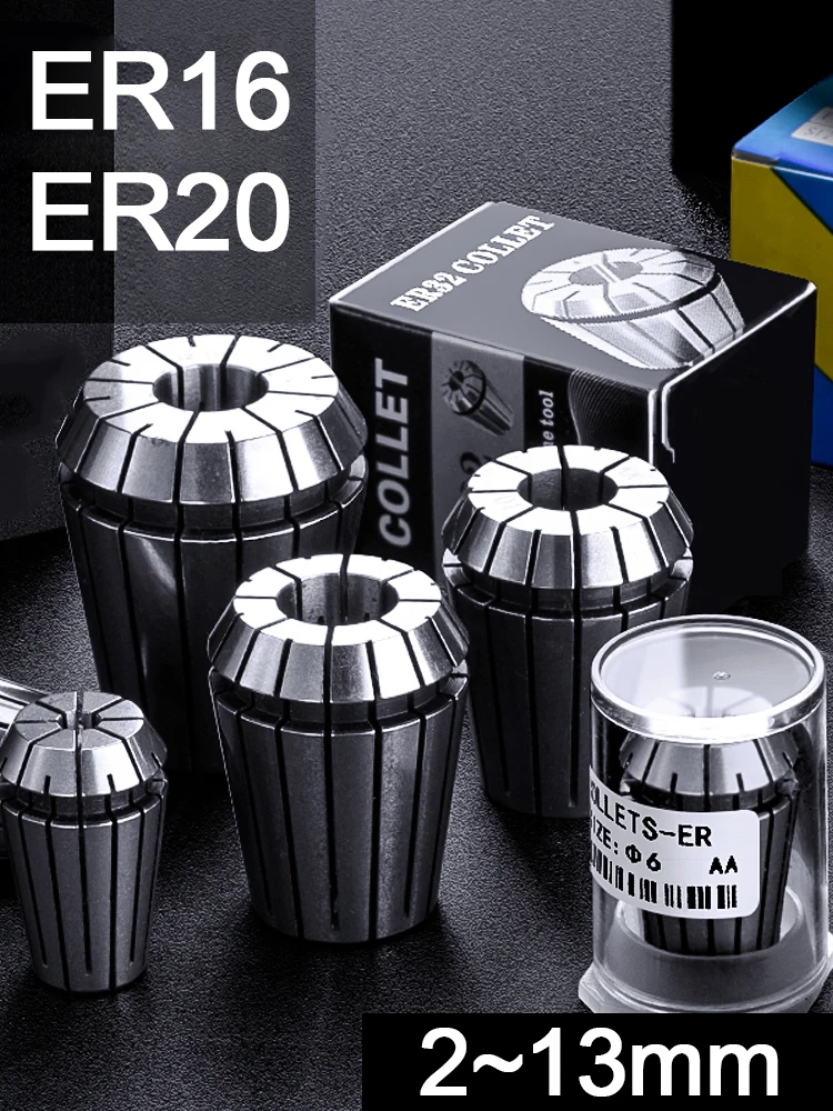 XCAN ER8 ER11 ER16 ER20 ER25 ER32 ER Federspannzangen-Set Präzisions-Spannzangenfutter für CNC-Fräswerkzeughalter Graviermaschine