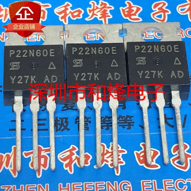 Free shipping   P22N60E SIHP22N60E-E3  TO-220 600V 22A     10PCS