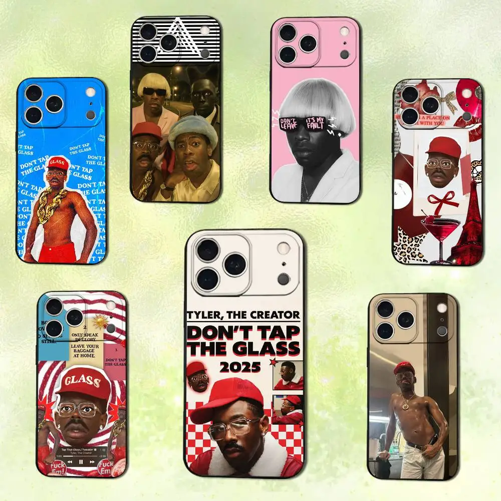 

Don-T-Tap The Glass T-Tylers Phone Case For iPhone 14,13,17,12,11,16,15,Plus,Pro Max,XS,X,XR,SE,Mini,Soft Silicone Black Cover