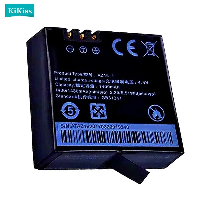 AZ16-1 Camera Battery For Xiaomi YI 4K +/Lite/360 VR Action Not For Discovery Version 1400mAh High Quality