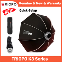 TRIOPO K3 Series Quick-Setup Octagon Softbox Bowens Mount for Sokani X100 X60 Mini Aputure 300c 200xS Godox LED Video Light