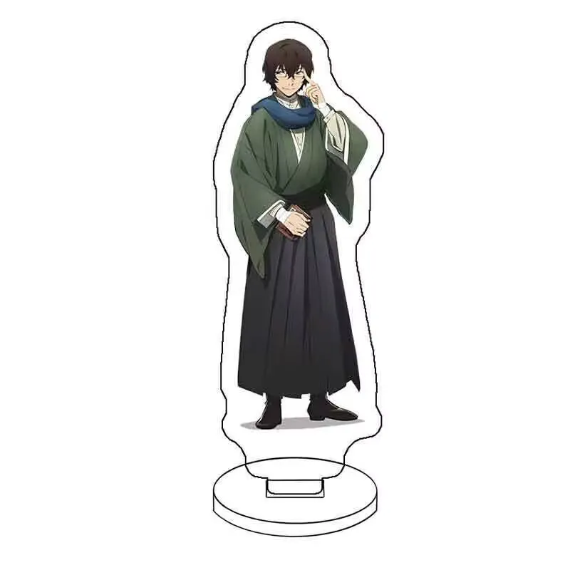 "문고 길 잃은 개" 주변의 아크릴 간판에는 "다자이 오사무, 나카지마 아츠시, 나카하라 나카야"가 적혀 있습니다. 아크릴 스탠딩 사인