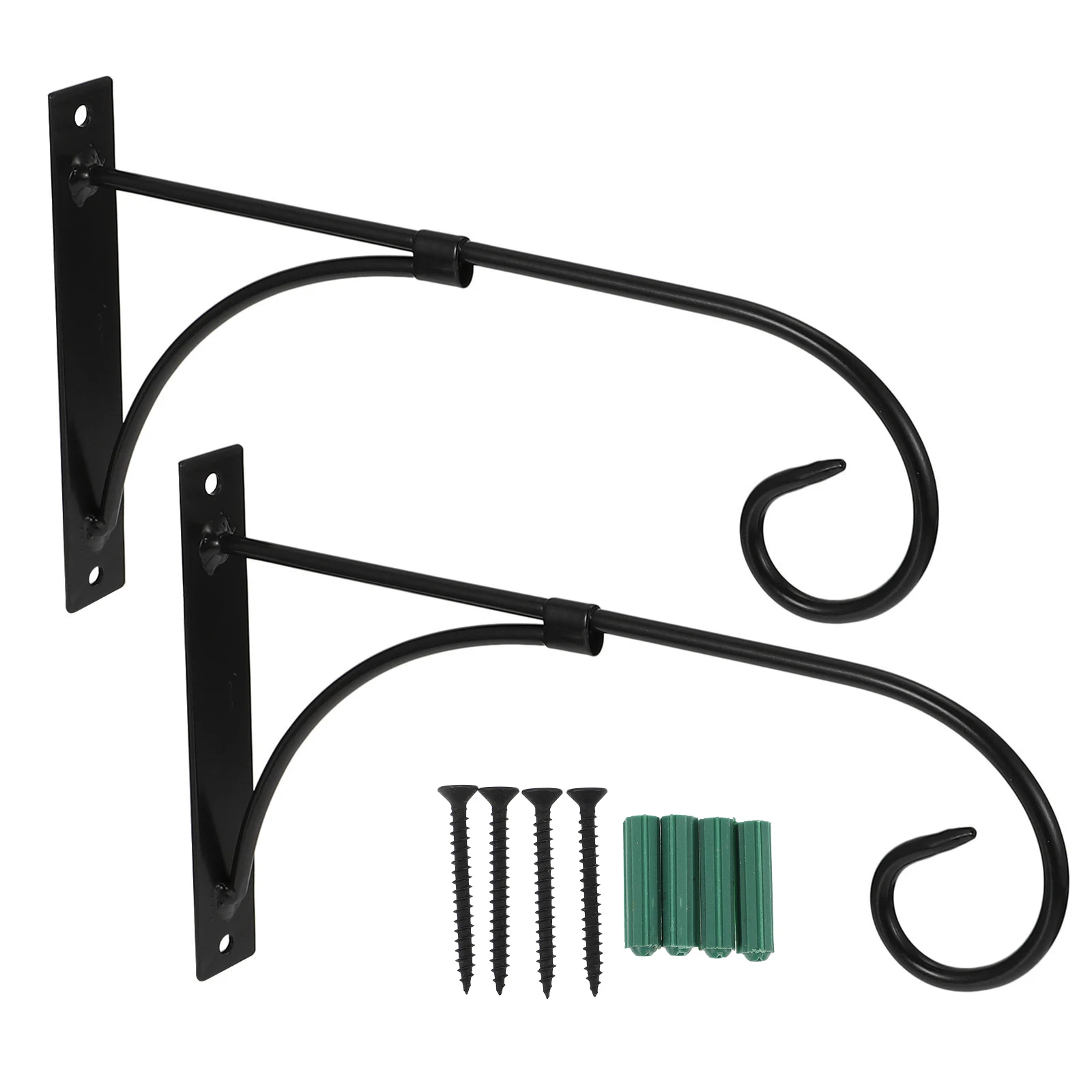 

2 Pcs Plant Hanger Wall Rack for Flowerpot Bird Cage Lantern Wind Chime Feeder Durable Rustproof Home Decor Space
