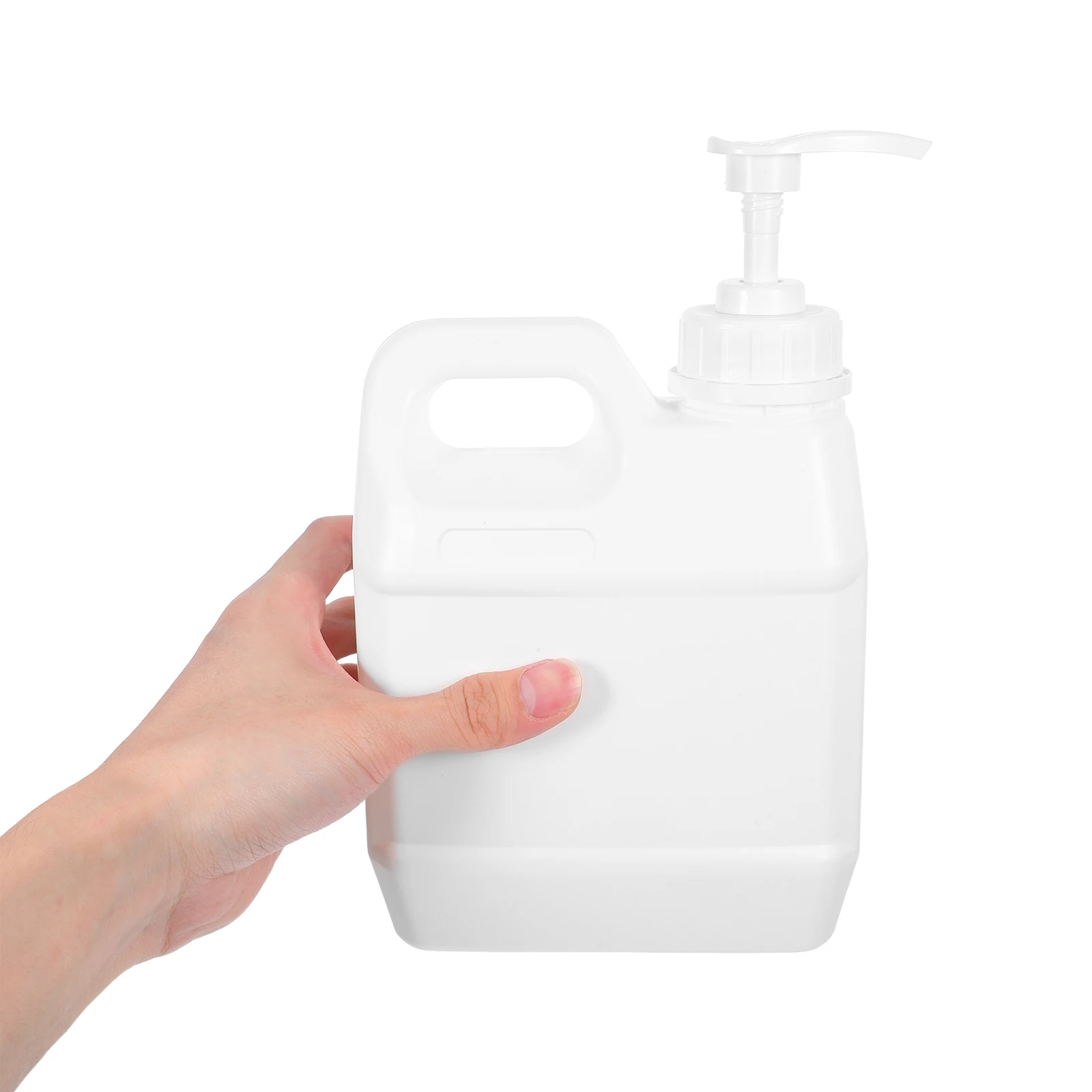 

2Pcs Square Press Pump Bottle Leakproof Dispenser for Shampoo Shower Gel Hand Soap Travel Toiletries Storage Bottle with Pump