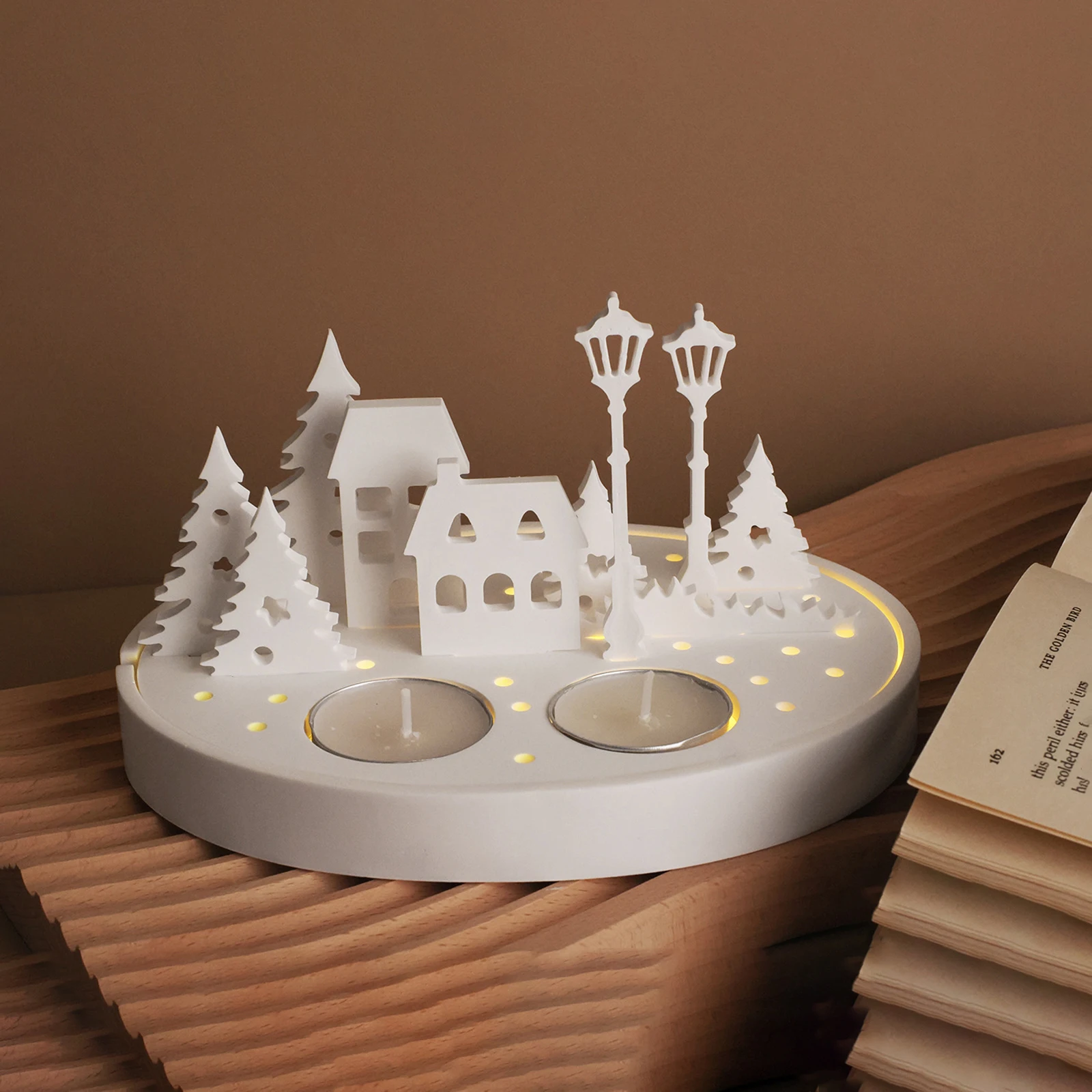 중공 집 디자인 Tealight 캔들 홀더 실리콘 금형 - Candle Holder Supplies 리뷰 및 가격