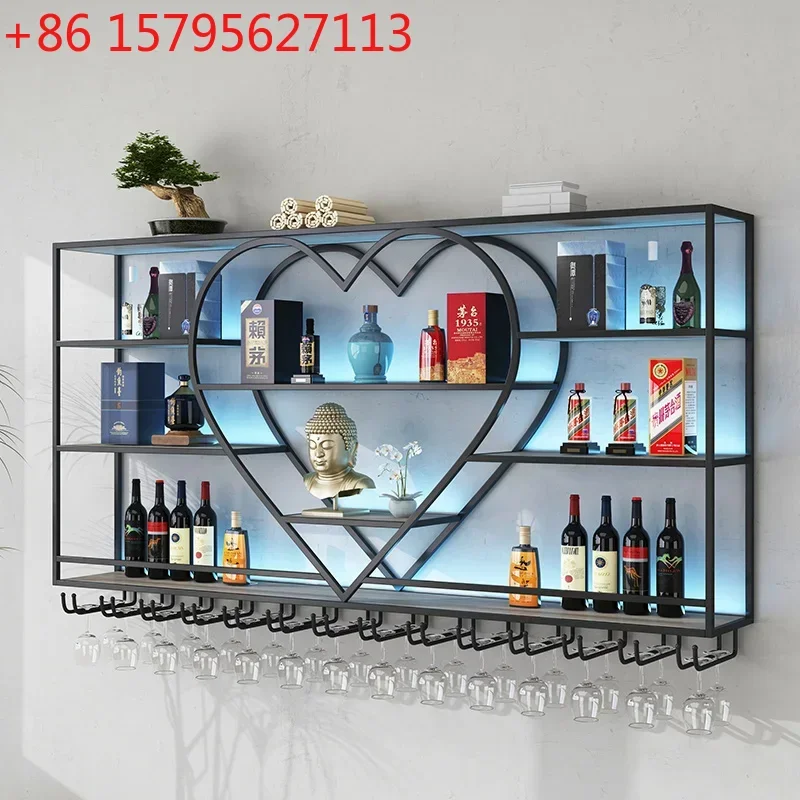 

Retail Metal Drink Bar Cabinets Hanging Club Unique Wine Cabinets Commercial Restaurant Cremalheira De Vinho Club Furnitures