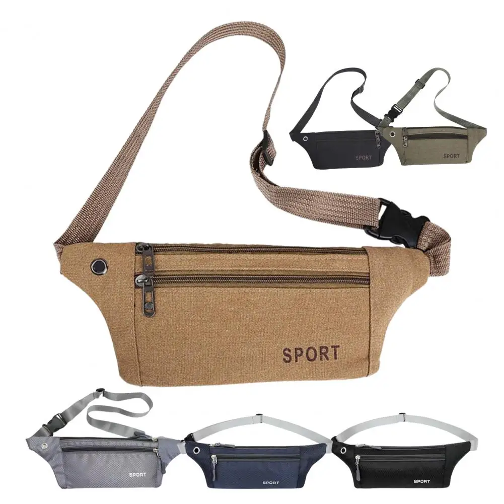 Fanny Pack Multifunction Chest Bag Multi-pocket Waist Pack Zipper Closure Belt Bag Storage Outdoor Sports Waist Bag