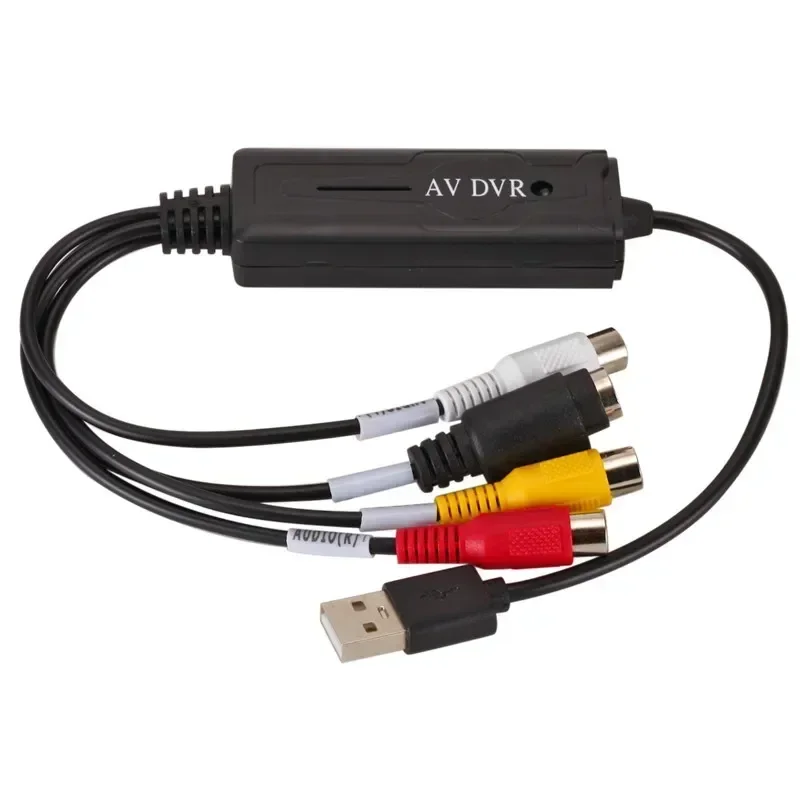 كابل التقاط الفيديو، محول USB 2.0 رقمي إلى AV RCA، محول محمول للمنزل، لـ DV/Hi8/VHS TV DVD