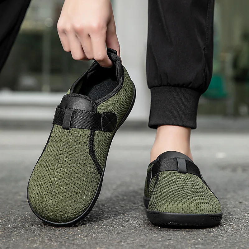 Zapatos anchos para hombre con hormas anchas, suelas de goma resistentes al desgaste, para jóvenes, para uso exterior.
