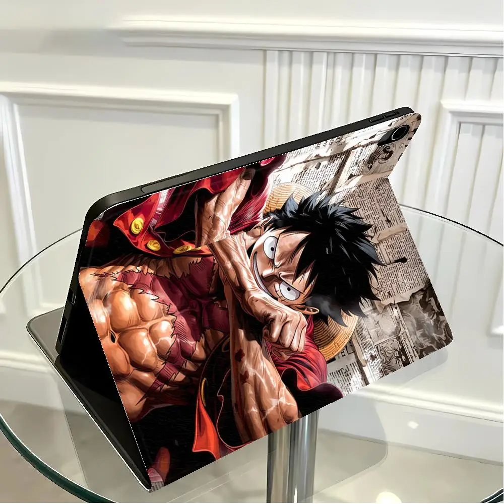 Case for Apple iPad Pro11 13 Air 11 13 M4 M3 M2 A16 2026 10th 7/8/9th with Pencil Slot Air 4/5/6th Japan Monkey L-Luffys Anime