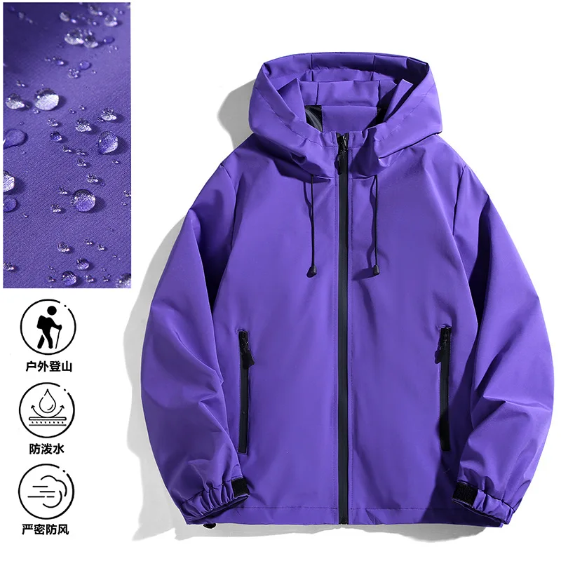 New outdoor jacket for men 2025 new mountaineering coat, youth and student spring-autumn stormproof jacket and coat, jacket
