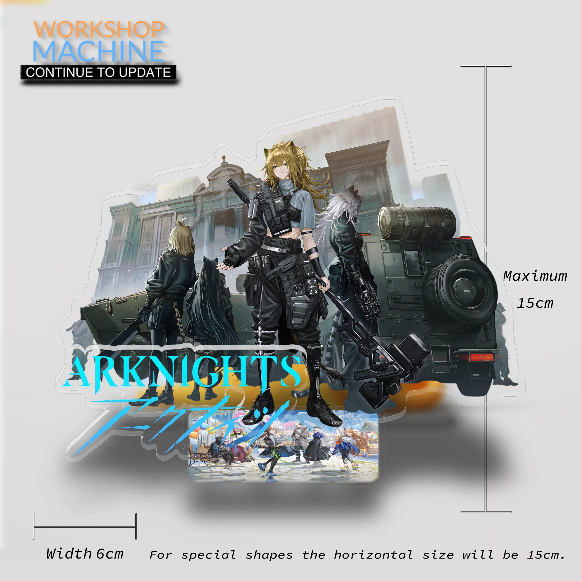 Anime Exquisite Acrylic Display Stand Model Transparent Trend High Precision Games Computer Desk Decoration Gift Arknights P4