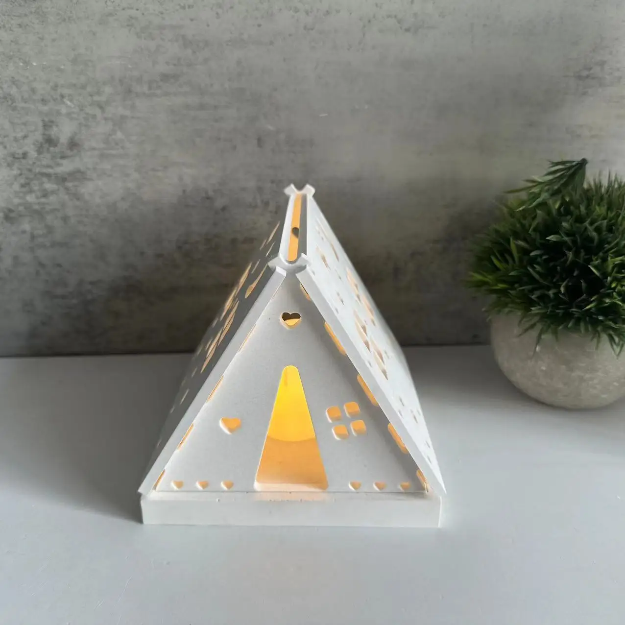 Diy Stars Moon Camping Tent Silicone Mold Aromatherapy Candlestick Tent Decoration Plaster Mold Drop Glue Mold