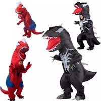 Black Red Spider Dinosaur Inflatable Mascot Costume Anime Cartoon Cosplay Suits Children's Day School Performance Props Party Bl