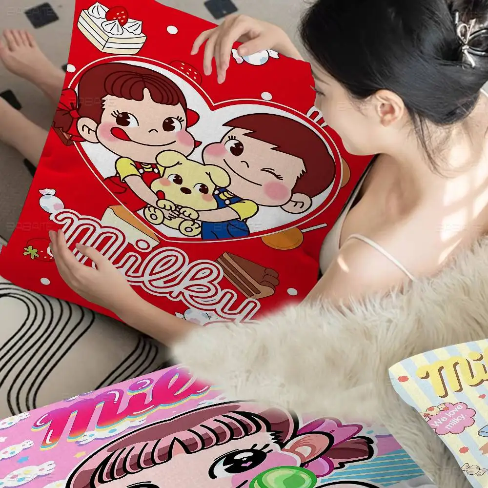 M-mil-ky W-way P-peko-Chan Pillow Gift Home Office Decoration Pillow Bedroom Sofa Car Cushion CoverPillow Case