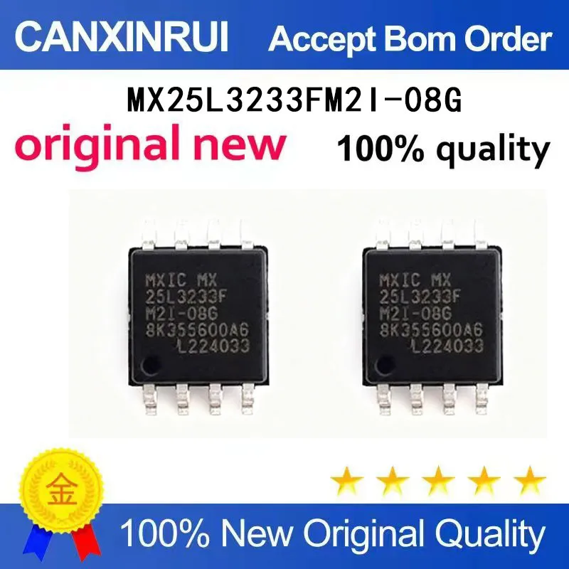 

(5-100 Pieces) New original MX25L3233FM2I-08G SOP-8 32Mbit serial NOR flash memory chip