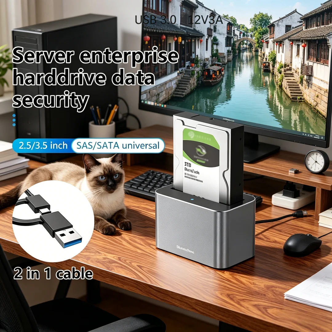 Exquisite Sturdy 2.5/3.5 Inch SAS/SATA Hard Disk External Case Sata to USB 3.0 Hdd Docking Station Hdd Caddy Sata Hdd Case Hdd