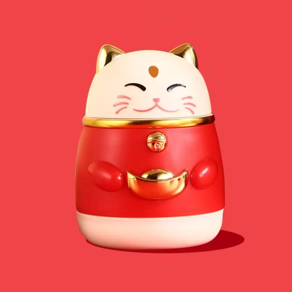 Durable Toothpick Box Toothpick Case Automatic Lucky Cat Toothpick Dispenser Holder Container for Home Room Dining Room Pops Up