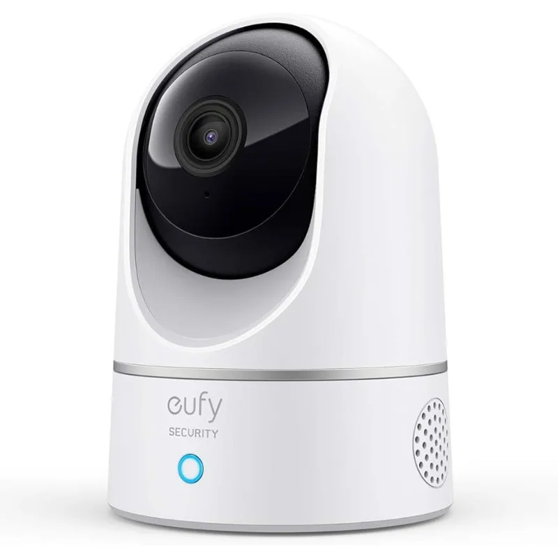 

eufy Security Indoor Cam E220, Pan & Tilt, Indoor Security Camera, 2K - 3 MP Wi-Fi Plug-in, Voice Assistant Compatibility, Night