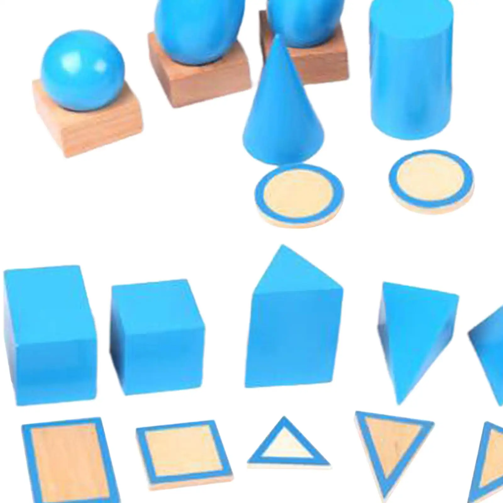 Geometry Puzzle Set Spatial Logical Thinking Develop Intelligence Montessori Toy