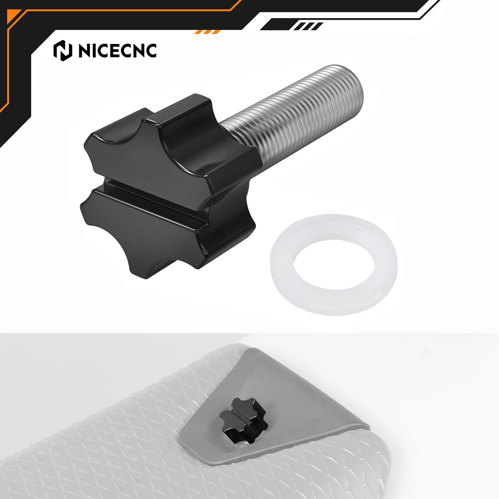 

NICECNC For 2024 KTM EXC 300 EXCF 350 SX 125 XCW 500 For Husqvarna TE 300 FE 450 GasGas EC 300 Tool-Less Seat Bolt Removal Tool